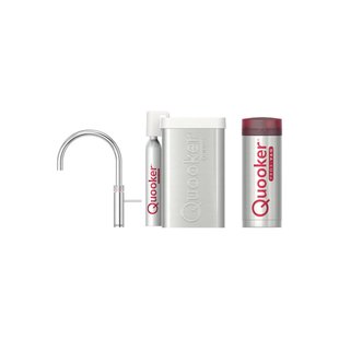 Quooker Cube Fusion Round RVS met Pro3-VAQ Boiler