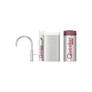 Quooker Cube Fusion Round RVS met Combi+ Boiler