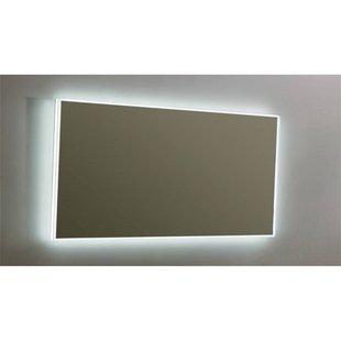 Spiegel Sanilux Mirror Infinity 140x70x4,1 cm Aluminium met LED Verlichting en Spiegelverwarming