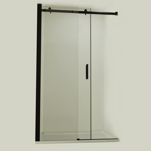 Nisdeur BWS Subliem 8mm Schuifdeur 110-120cm Mat Zwart Nisdeur BWS Subliem 8mm Schuifdeur 110-120cm Mat Zwart