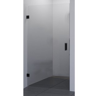 BWS Douchedeur | Medena | Profielloos | 70x200cm | Scharnieren Zwart | Nisdeur