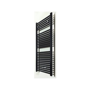 BWS Sierradiator Elvira 60x118 cm Middenonder Aansluiting Mat Zwart
