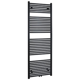 OUTLET BWS Sierradiator Elvira 60x181 cm Middenonder Aansluiting Mat Zwart