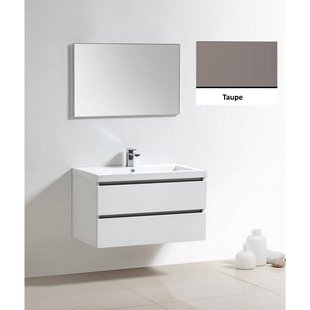 Badkamermeubelset Sanilux Trendline 100x47x50 cm 1 Kraangat Taupe