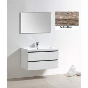 Badkamermeubelset Sanilux Trendline 100x47x50 cm 1 Kraangat Rustiek Eiken