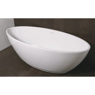 Vrijstaand Bad Luca Sanitair Primo 180x80.5x60cm Acryl Glans Wit