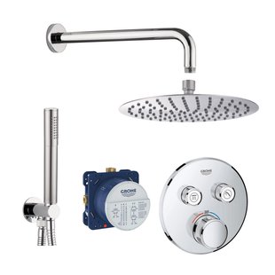 Grohe | BWS | SmartControl Inbouw Doucheset Rond Met Hoofddouche 20cm En Handdouche Compleet
