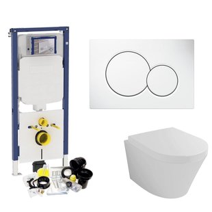 Geberit Sigma 8 (UP720) Toiletset set12 Wiesbaden Vesta 52cm Met Sigma Drukplaat