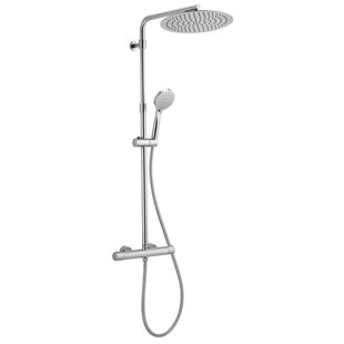 BWS Regendouche | Deluxe Round | 30cm Stortdouche met handdouche | Chroom | Opbouw