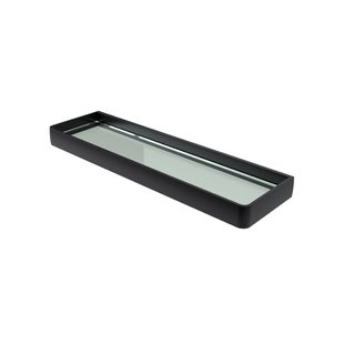 Planchet Haceka Aline Grey 46x3,5 cm Aluminium Mat Zwart