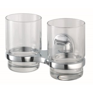 Glashouder Dubbel Haceka Aspen Chroom