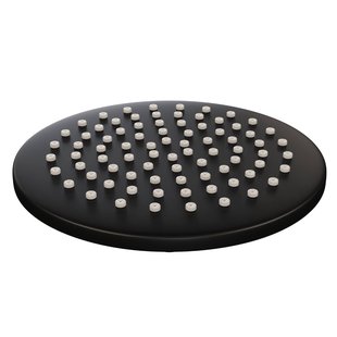 Hoofddouche Brauer Black Rond 20 cm Mat Zwart