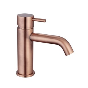 Wastafelkraan Opbouw Salenzi Giro Recht Gegalvaniseerd Geborsteld Koper OUTLET