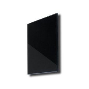 Sunshower Ventilatierooster Vierkant 13x13 cm Zwart Glas (2 stuks)