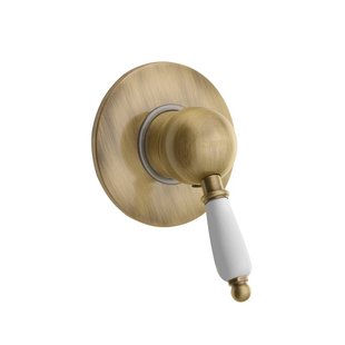 Douchekraan Inbouw Sapho Kirké Mengkraan Retro Afbouwdeel 1-weg Brons (incl. inbouwdeel)