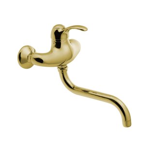 Inbouw Wastafelmengkraan Sapho Kirké 1-hendel Uitloop Gebogen 20 cm Goud