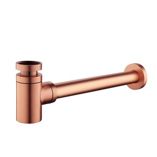 OUTLET Sifon Wiesbaden 5/4 laag Geborsteld Koper