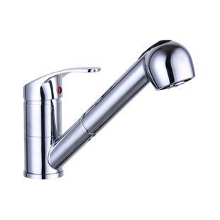 Keukenmengkraan Schutte Diziani Met Uittrekbare Sproeier Lage Druk Chroom