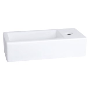 Fonteinset Differnz Mix En Match Ravo 39x19x9 cm Keramiek Wit (Keuze Uit 5 Kleuren Kranen)