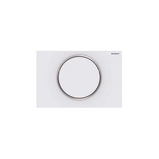 Bedieningsplaat Geberit Sigma 10 Met Spoeltoets Mat Wit Bedieningsplaat Geberit Sigma 10 Met Spoeltoets Mat Wit