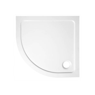 Douchebak Gegoten Marmer Sapho Aqualine 90x90x3 cm Kwartrond Wit Douchebak Gegoten Marmer Sapho Aqualine 90x90x3 cm Kwartrond Wit