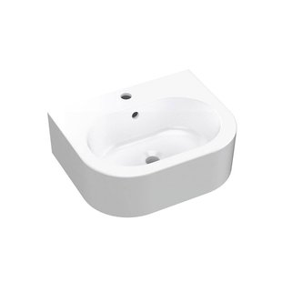 Wastafel Sapho Flo Ceramic Half Rond 50x40x16.5 cm Keramiek Wit Wastafel Sapho Flo Ceramic Half Rond 50x40x16.5 cm Keramiek Wit