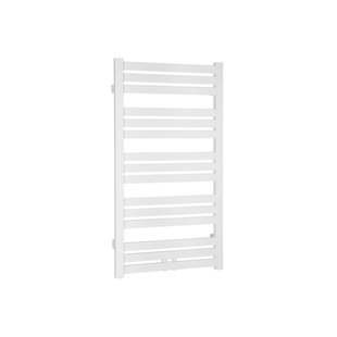 Handdoekradiator Sapho Nevel Recht Middenaansluiting 55.5x158.3 cm 621W Wit