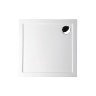 Douchebak Gegoten Marmer Sapho Aura 90x90x4 cm Vierkant Wit Douchebak Gegoten Marmer Sapho Aura 90x90x4 cm Vierkant Wit