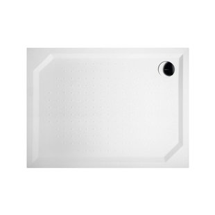 Douchebak Gegoten Marmer Sapho Sara 120x90x4 cm Rechthoek Wit