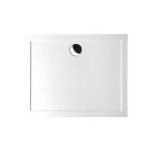 Douchebak Gegoten Marmer Sapho Karia 90x80x4 cm Rechthoek Wit