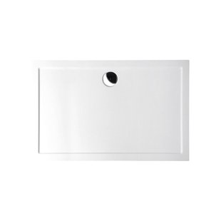 Douchebak Gegoten Marmer Sapho Karia 100x90x4 cm Rechthoek Wit