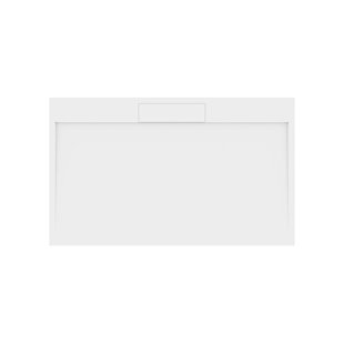 Douchebak Gegoten Marmer Sapho Irena 130x80x3.5 cm Rechthoek Wit