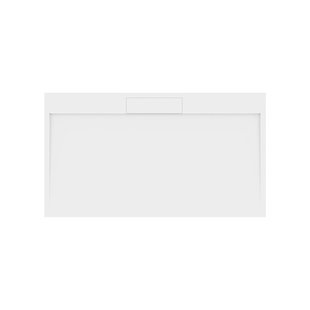 Douchebak Gegoten Marmer Sapho Irena 140x80x3.5 cm Rechthoek Wit
