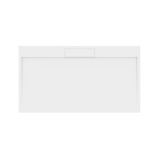 Douchebak Gegoten Marmer Sapho Irena 160x90x3.5 cm Rechthoek Wit