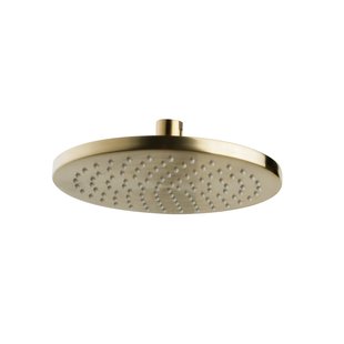 Luxe Hoofddouche Wiesbaden Rond 20 cm Geborsteld Messing Goud