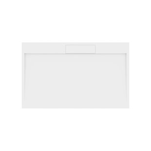 Douchebak Gegoten Marmer Sapho Irena 160x100x3.5 cm Rechthoek Wit