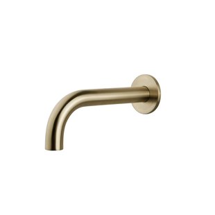 Inbouwuitloop Wiesbaden Rond 25 cm 1/2'' Geborsteld Messing Goud Inbouwuitloop Wiesbaden Rond 25 cm 1/2'' Geborsteld Messing Goud