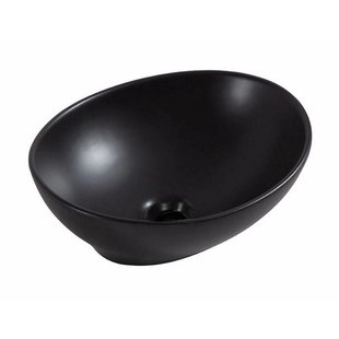 Waskom Sanilux Vienna Keramiek 40,5x33x14 cm Mat Zwart