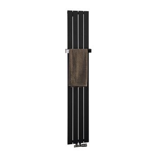 Designradiator Sapho Colonna Recht Middenaansluiting 29.8x180 cm 614W Antraciet