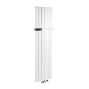 Designradiator Sapho Colonna Recht Middenaansluiting 45x180 cm 910W Wit