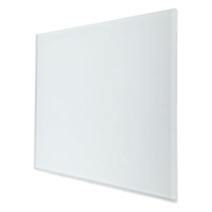 Ventilatierooster Design BWS Ventilatie Vierkant 10cm Vlak Glas Mat Wit