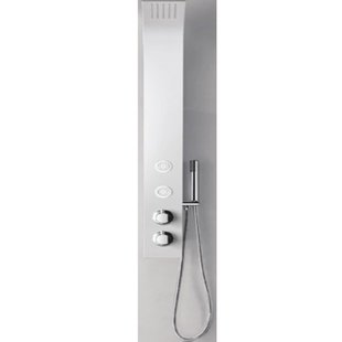 Douchepaneel Lacus Gorgona 118x13x7 cm Geglazuurd Wit