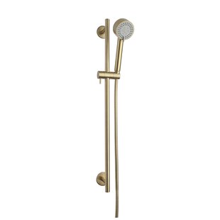 Luxe Glijstangset Cadans Wiesbaden Compleet Geborsteld Messing Goud