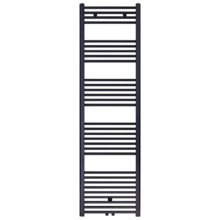 Designradiator BWS Nile Gobi 180x60 cm Geborsteld Mat Zwart Midden/zij-aansluiting
