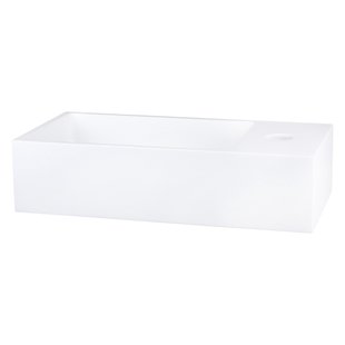 Fontein Differnz Solid Surface 36x18.5x9 cm Wit
