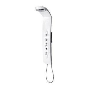 Douchepaneel Sapho Mola 130x21 cm Thermostatisch Wandgemonteerd Wit