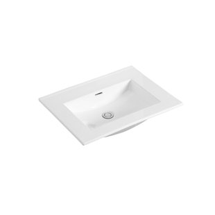 Wastafel Sanilux Classic 60x47x2,5 cm Keramiek Wit (zonder kraangat) Wastafel Sanilux Classic 60x47x2,5 cm Keramiek Wit (zonder kraangat)