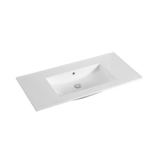 Wastafel Sanilux Classic 100x47x2,5 cm Keramiek Wit (zonder kraangat) Wastafel Sanilux Classic 100x47x2,5 cm Keramiek Wit (zonder kraangat)