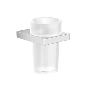 Bekerhouder Sapho Quinny Hangend 8x12 cm Chroom / Melkglas Bekerhouder Sapho Quinny Hangend 8x12 cm Chroom / Melkglas
