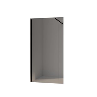 BWS Inloopdouche Pro Line Helder Glas Black Chrome Profiel en Stang (13 varianten)